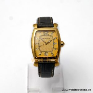 Pierre Cardin Men’s Quartz Charcoal Leather Strap Gold Dial 36mm Watch PC10028/G13 (Shelf Leftover)