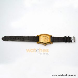 Pierre Cardin Men’s Quartz Charcoal Leather Strap Gold Dial 36mm Watch PC10028/G13 (Shelf Leftover)