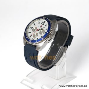 Alternative view of Tommy Hilfiger Men’s Quartz Blue Silicone Strap White Dial 42mm Watch 1790552 (Shelf Leftover)
