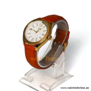 Alternative view of Tommy Hilfiger Women’s Quartz Orange Leather Strap White 40mm Watch 1781368-1 (Shelf Leftover)