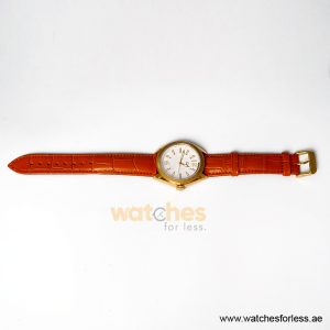 Tommy Hilfiger Women’s Quartz Orange Leather Strap White 40mm Watch 1781368-1 (Shelf Leftover) - Image 5