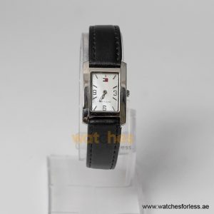 Tommy Hilfiger Women’s Quartz Black Leather Strap Mother Of Pearl Dial 20mm Watch 1780179 (Shelf Leftover)