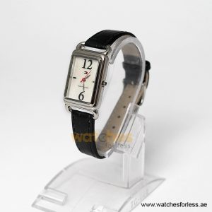 Alternative view of Tommy Hilfiger Women’s Quartz Black Leather Strap White Dial 22mm Watch 1780887 (Shelf Leftover)