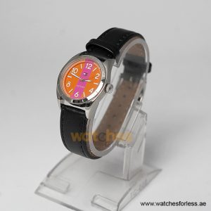 Alternative view of Tommy Hilfiger Women’s Quartz Black Leather Strap Orange & Pink Dial 30mm Watch 1781296/1 (Shelf Leftover)
