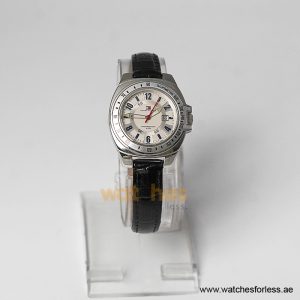 Tommy Hilfiger Women’s Quartz Black Leather Strap Silver & White Dial 34mm Watch 1780669 (Shelf Leftover)
