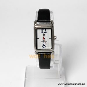 Tommy Hilfiger Women’s Quartz Black Leather Strap White Dial 22mm Watch 1780886/1 (Shelf Leftover)