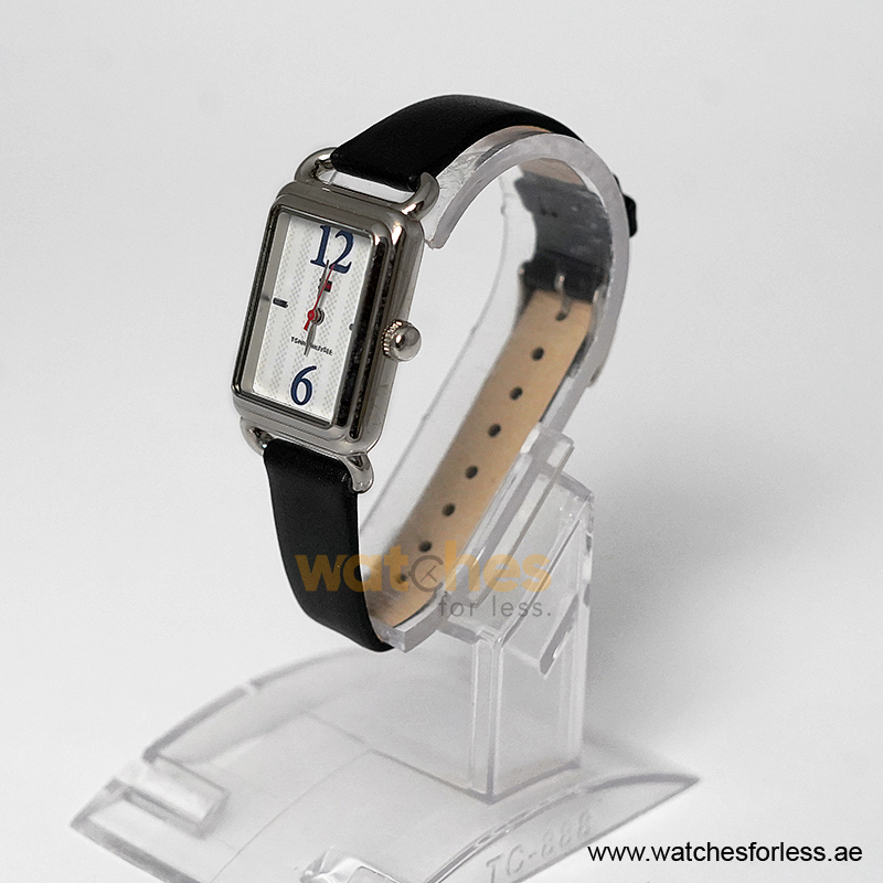 Tommy Hilfiger Women’s Quartz Black Leather Strap White Dial 22mm Watch 1780886/1 (Shelf Leftover) - Image 2