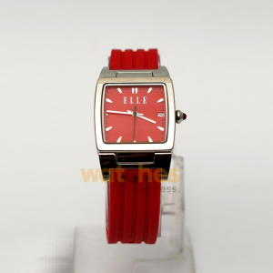 Elle Women’s Quartz Red Silicone Strap Red Dial 29mm Watch EL20053P04N (Shelf Leftover)