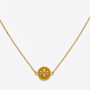 Alternative view of Tory Burch Women’s T Logo Circular Enamel Charm Necklace TB98756-2