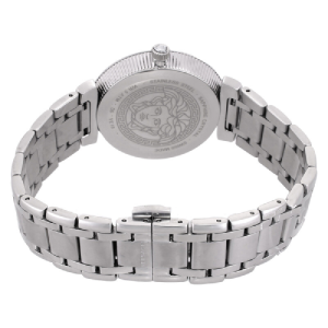 Alternative view of Versace Women’s Quartz Swiss Made Silver Stainless Steel Mother Of Pearl Dial 35mm Watch VE1601018 (Without Tag)
