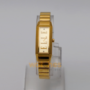 Elle Women’s Quartz Gold Stainless Steel Gold Dial 19mm Watch EL20086B04C (Shelf Leftover)