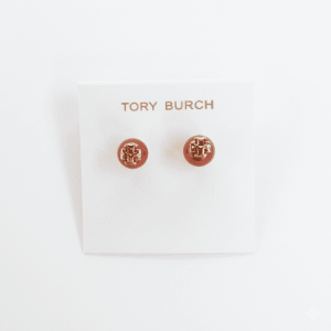 Tory Burch Women’s Kira Pearl Stud Earrings Red OS TB2896
