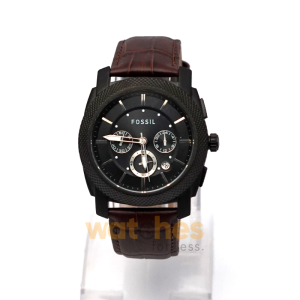 Fossil Men’s Quartz Dark Brown Leather Strap Black Dial 45mm Watch FS4552/1 (Shelf Leftover)