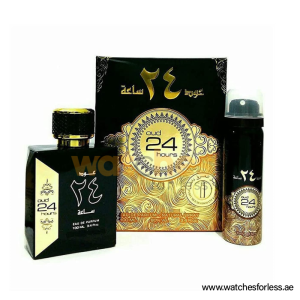ARD AL ZAAFARAN OUD 24 HOURS UNISEX EDP 100ML + DEODORANT SPRAY 50ML GIFT SET (WFL Ref GS1000)