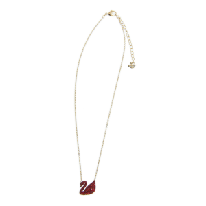 Alternative view of SWAROVSKI ICONIC SWAN NECKLACE RED GOLD-PLATED 5465400