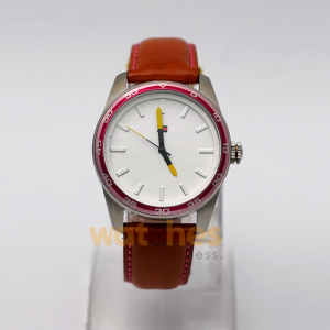 Tommy Hilfiger Men’s Quartz Brown Leather Strap White Dial 42mm Watch 1790927/1 (Shelf Leftover)
