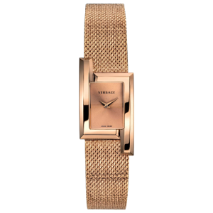 Versace Women’s Quartz Swiss Rose Gold Stainless Steel Rose Gold Dial 21mm Watch VELU00619 (Shelf Leftover)
