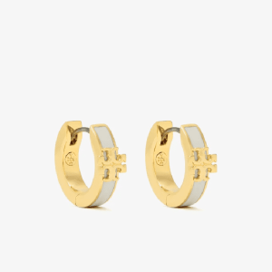 Tory Burch Kira Enamel Huggie Earrings TB9752