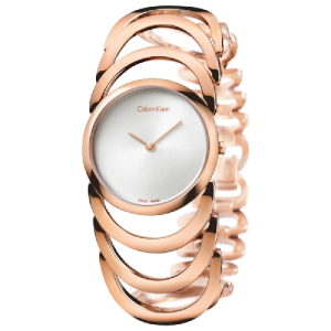 Calvin Klein Women’s Swiss Made Quartz Rose Gold Stainless Steel White Dial 32mm K4G23626 (Shelf Leftover)