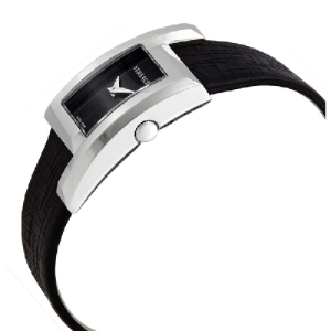 Alternative view of Versace Women’s Quartz Swiss Made Black Leather Strap Black Dial 21mm Watch VELU00119 (Shelf Leftover)