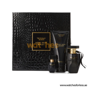 VICTORIA SECRET VERY SEXY NIGHT Women SET EDP 50ML + SHIMMER B/M 75ML + B/L 100ML GIFT SET (WFL Ref GS1061)