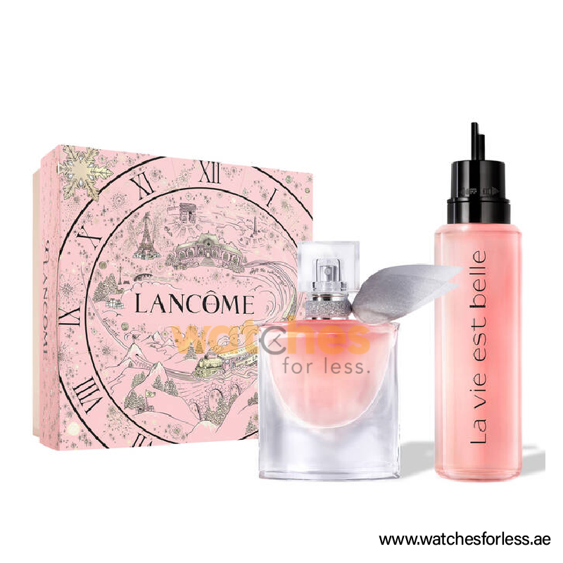 LANCOME LA VIE EST BELLE Women SET EDP TRAVEL SET 15ML + REFILL 100ML GIFT SET (WFL Ref GS1033)