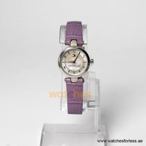 Tommy Hilfiger Women’s Quartz Purple Leather Strap Mother Of Pearl Dial 23mm Watch 1700328 (Shelf Leftover)