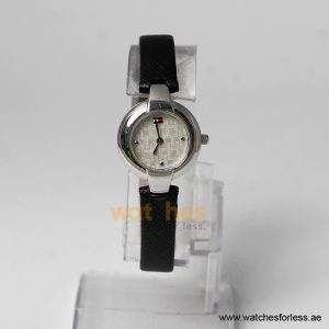 Tommy Hilfiger Women’s Quartz Black Leather Strap Mother Of Pearl Dial 24mm Watch 1780387 (Shelf Leftover)