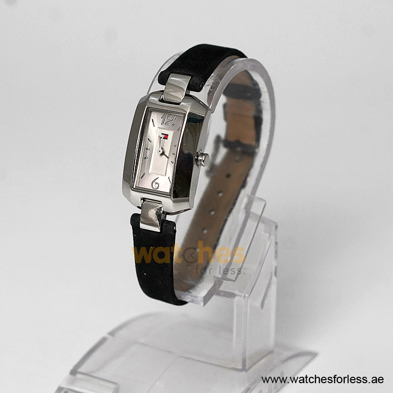 Tommy Hilfiger Women’s Quartz Black Leather Strap Silver Dial 20mm Watch 1780657-1 (Shelf Leftover) - Image 2