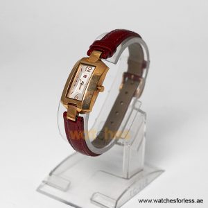 Alternative view of Tommy Hilfiger Women’s Quartz Red Leather Strap Silver Dial 20mm Watch 1780659 (Shelf Leftover)