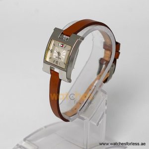 Alternative view of Tommy Hilfiger Women’s Quartz Brown Leather Strap Silver Dial 25mm Watch TH0001 (Shelf Leftover)