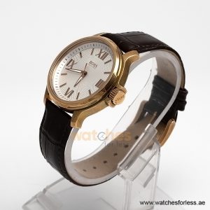 Alternative view of Hugo Boss Men’s Quartz Brown Leather Strap Silver Dial 40mm Watch HB5013.235/3 (Shelf Leftover)
