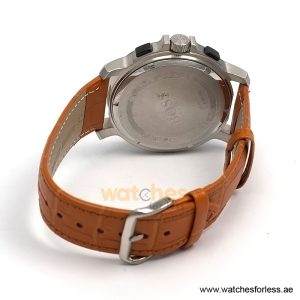 Alternative view of Hugo Boss Men’s Quartz Brown Leather Strap Silver Dial 42mm Watch 1512456/2 (Shelf Leftover)