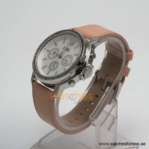 Alternative view of Hugo Boss Women’s Quartz Pink Leather Strap Mother Of Pearl Dial 42mm Watch 1502215/2 (Shelf Leftover)