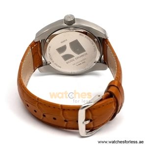 Alternative view of Hugo Boss Men’s Quartz Camel Brown Leather Strap Black Dial 43mm Watch 1512613/2 (Shelf Leftover)