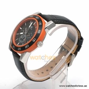 Alternative view of Hugo Boss Men’s Quartz Black Leather Strap Black Dial 46mm Watch 1512860/2 (Shelf Leftover)