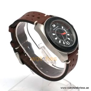 Hugo Boss Men’s Quartz Brown Leather Strap Black Dial 43mm Watch 1512613/1 (Shelf Leftover)