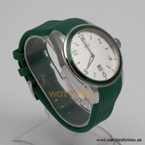 Alternative view of Hugo Boss Men’s Quartz Green Silicone Strap Silver Dial 46mm Watch 15134539/1 (Shelf Leftover)