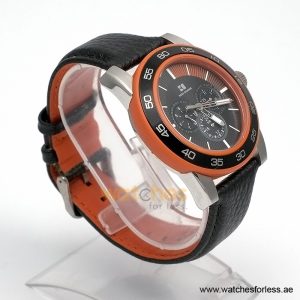 Alternative view of Hugo Boss Men’s Quartz Black Leather Strap Black Dial 46mm Watch 1512860/1 (Shelf Leftover)