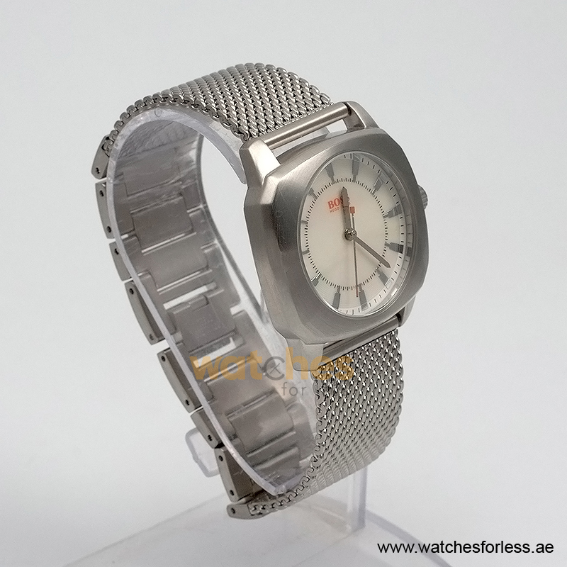 Boss Men’s Quartz Silver Stainless Steel Mother Of Pearl Dial 35mm Watch 1502173 (Shelf Leftover) - Image 2