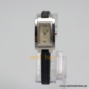 Hugo Boss Women’s Quartz Black Leather Strap Beige Dial 18mm Watch 1502096 (Shelf Leftover)