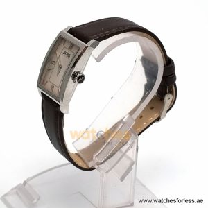 Alternative view of Hugo Boss Women’s Quartz Brown Leather Strap Pink Dial 21mm Watch 1502175/3 (Shelf Leftover)