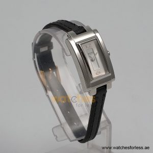 Hugo Boss Women’s Quartz Black Leather Strap Silver Sunray Dial 18mm Watch 1502095 (Shelf Leftover)