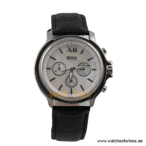 Hugo Boss Women’s Quartz Black Leather Strap Mother Of Pearl Dial 42mm Watch 1502215/4 (Shelf Leftover)