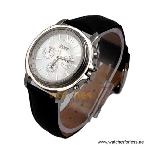 Alternative view of Hugo Boss Women’s Quartz Black Leather Strap Mother Of Pearl Dial 42mm Watch 1502215/4 (Shelf Leftover)