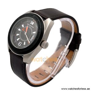 Alternative view of Hugo Boss Men’s Quartz Brown Leather Strap Black Dial 43mm Watch 1512613/5 (Shelf Leftover)