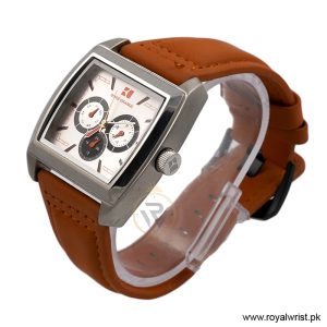 Alternative view of Hugo Boss Men’s Quartz Camel Brown Strap White Dial 43mm Watch 1512605/1 (Shelf Leftover)