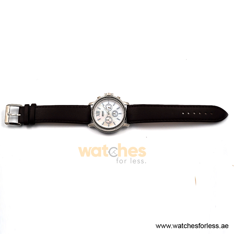 Hugo Boss Women’s Quartz Brown Leather Strap Mother Of Pearl Dial 42mm Watch 1502215/3 (Shelf Leftover) - Image 4