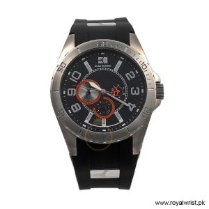 Hugo Boss Men’s Quartz Black Silicone Strap Black Dial 46mm Watch 1512811 (Shelf Leftover)