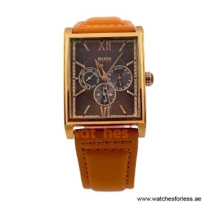 Hugo Boss Men’s Quartz Camel Brown Leather Strap Brown Dial 36mm Watch 1512403/4 (Shelf Leftover)